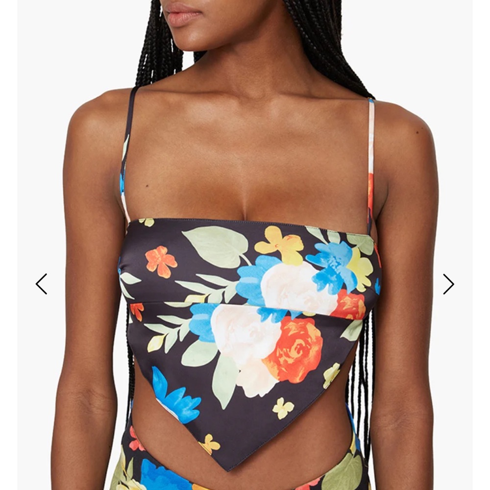 WEWOREWHAT Tropicana Bandana Top